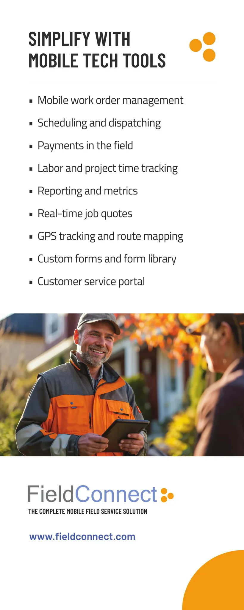 FieldConnect trade show banner, 1 of 3