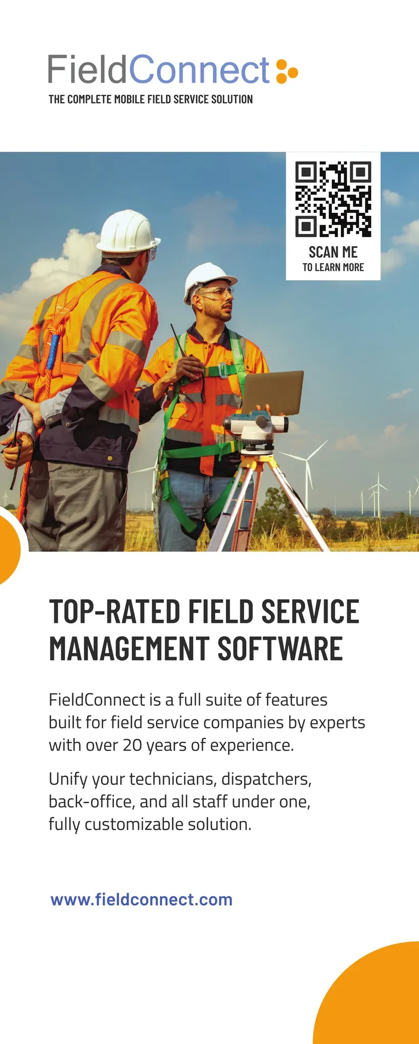 FieldConnect trade show banner, 2 of 3