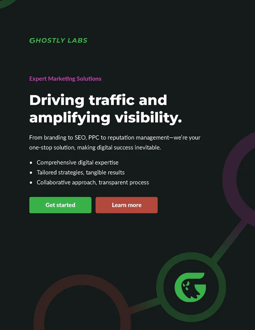 Ghostly Labs SEO case study page, 6 of 6