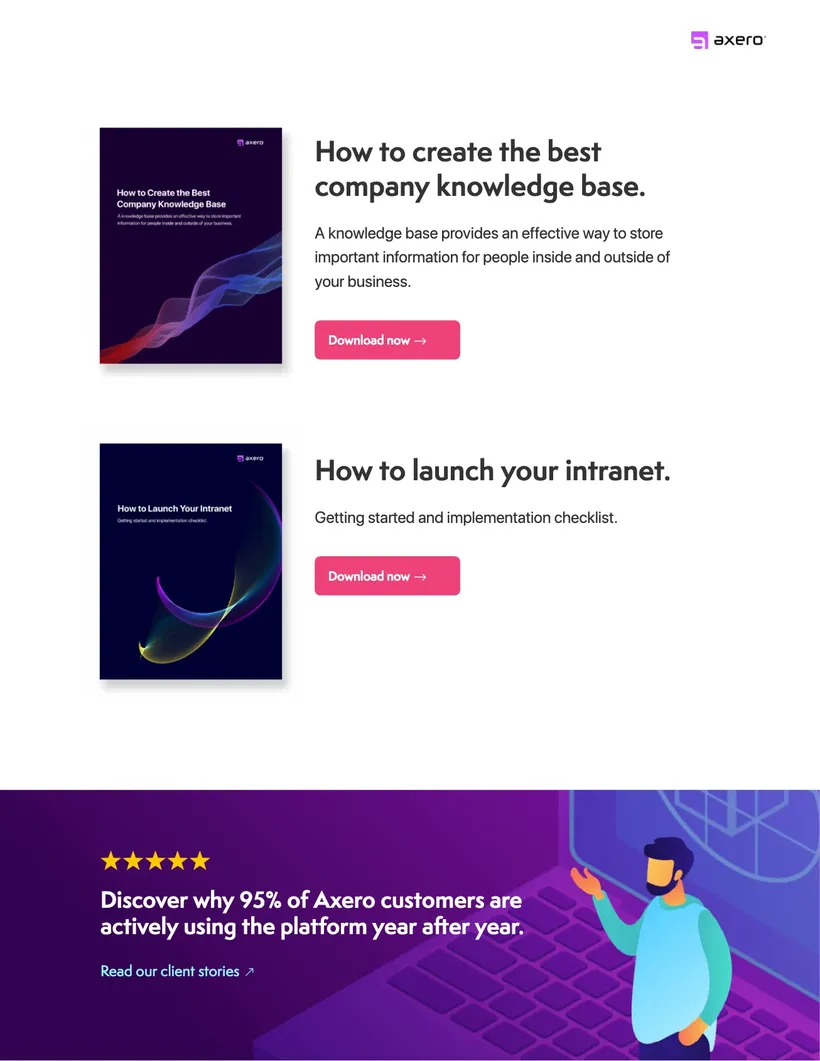 Axero ebook page, 7 of 12