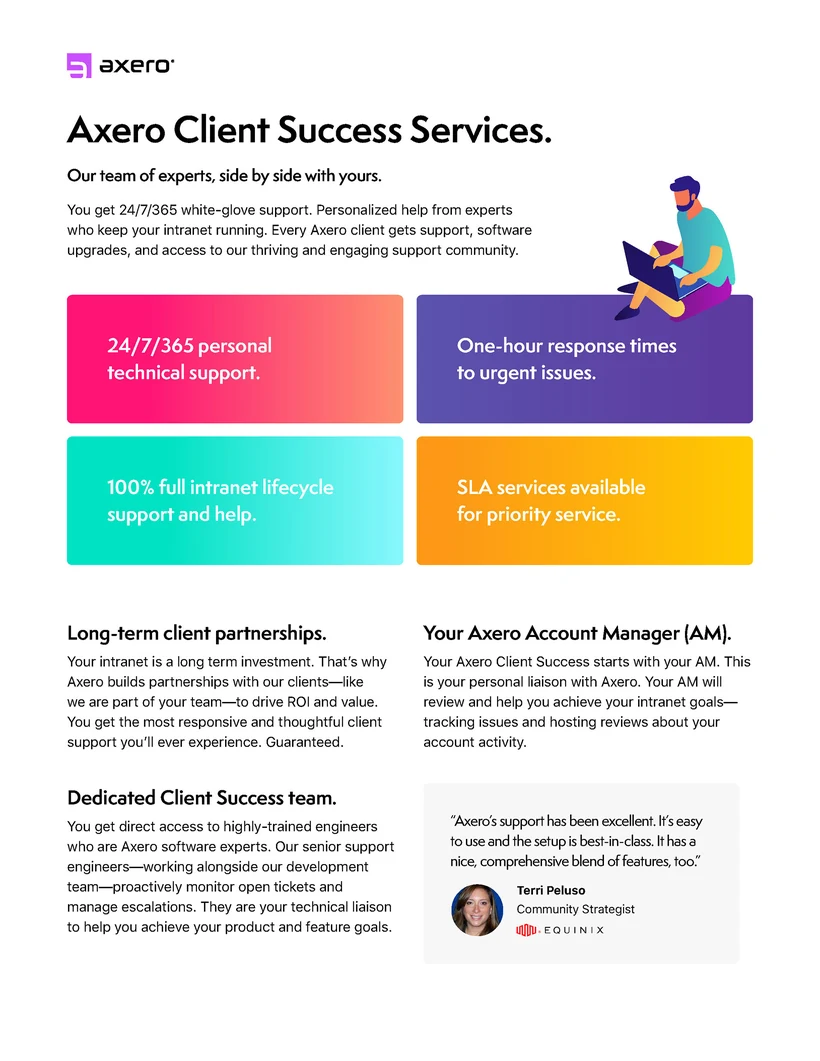 Axero one-pager, 5 of 9