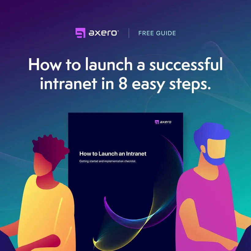 Axero social post or ad, 6 of 12