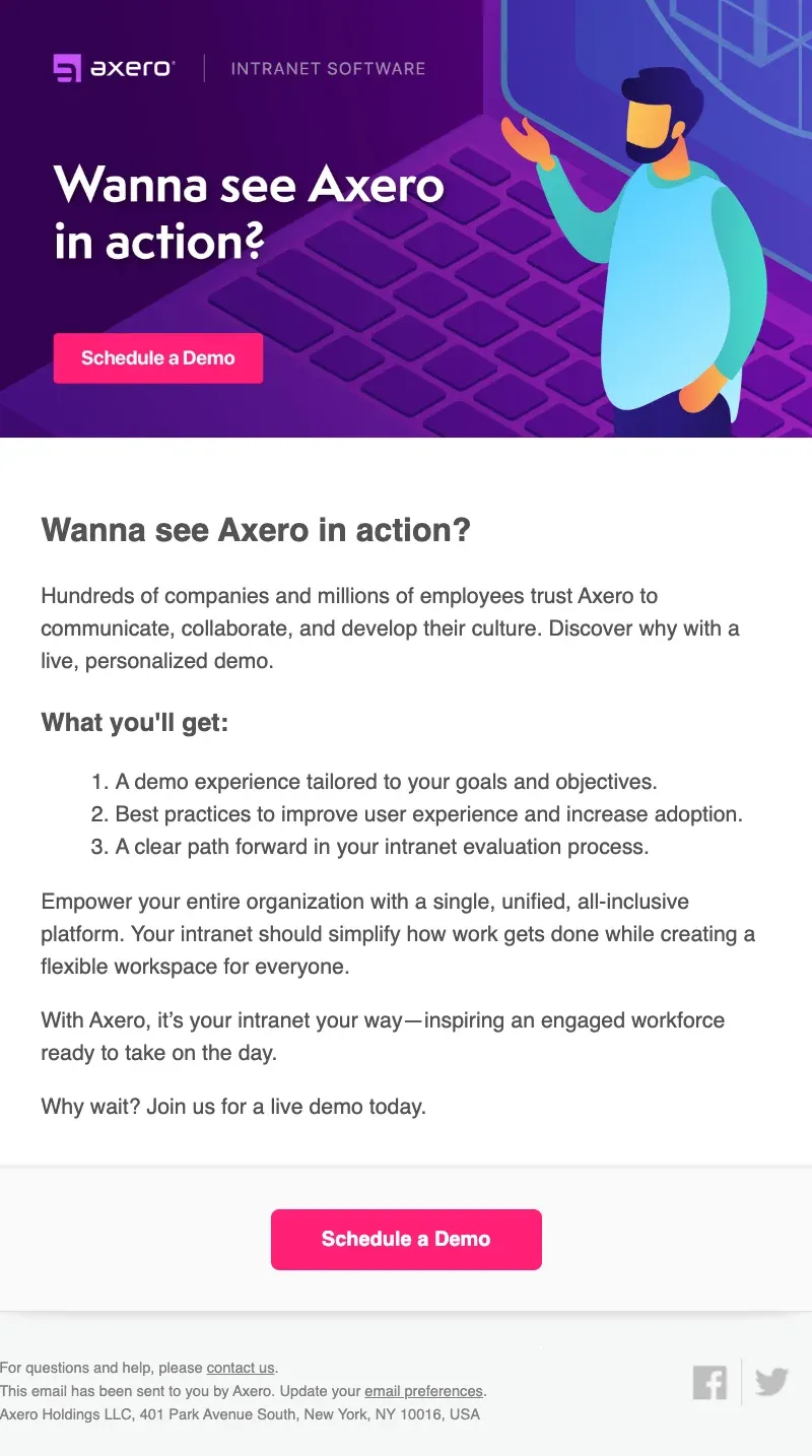 Axero email, 7 of 12