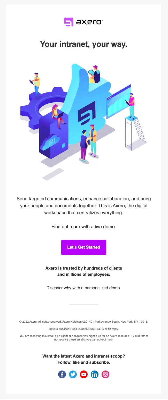 Axero email, 12 of 12