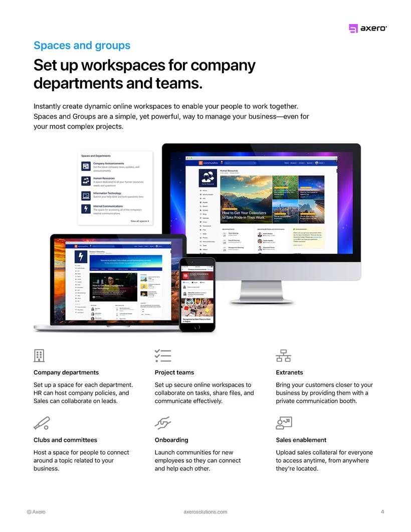 Axero proposal page, 10 of 12
