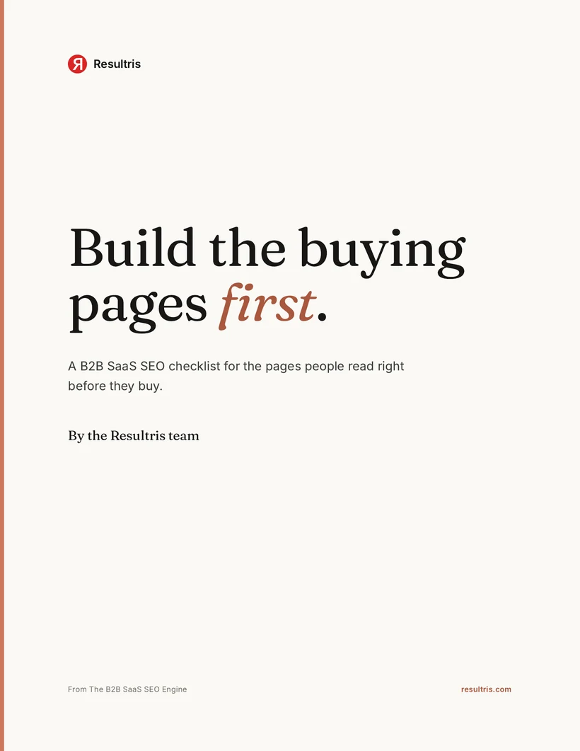 Build the Buying Pages First page, 1 of 4