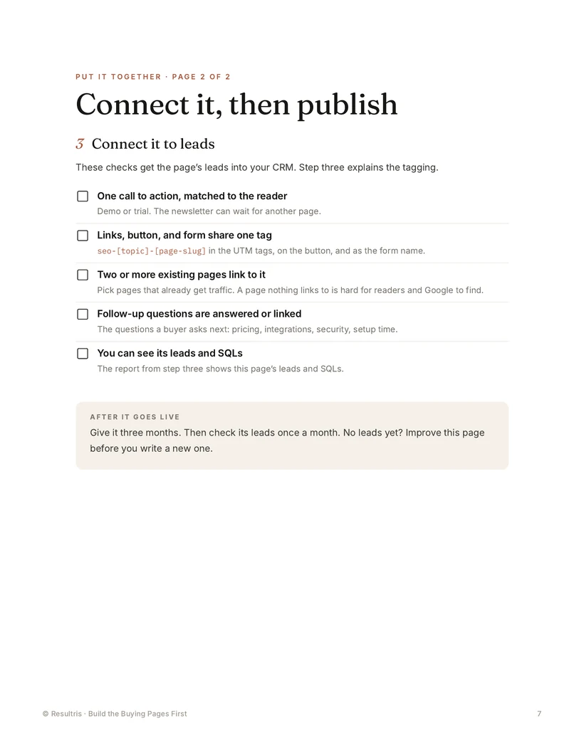 Build the Buying Pages First page, 4 of 4