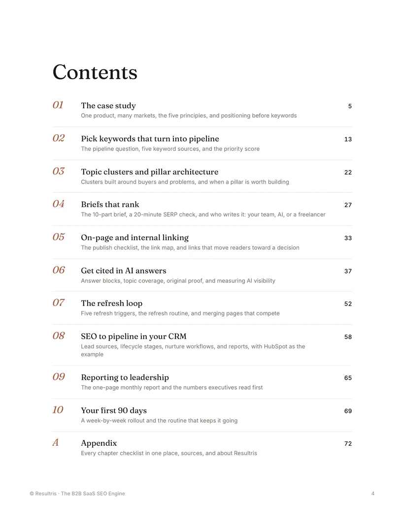 The B2B SaaS SEO Engine, page, 4 of 9