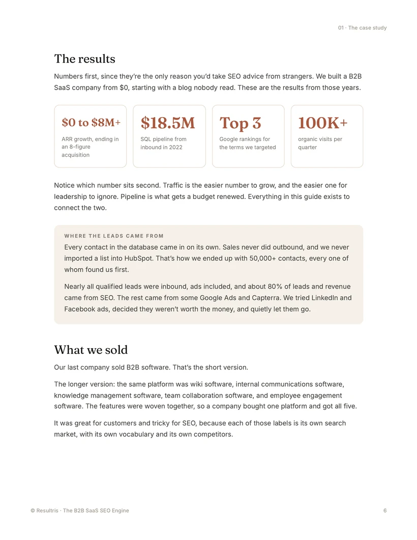 The B2B SaaS SEO Engine, page, 6 of 9