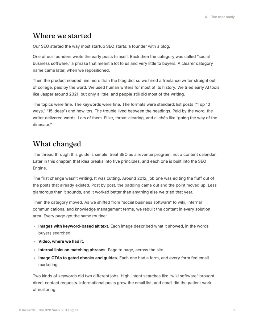 The B2B SaaS SEO Engine, page, 8 of 9