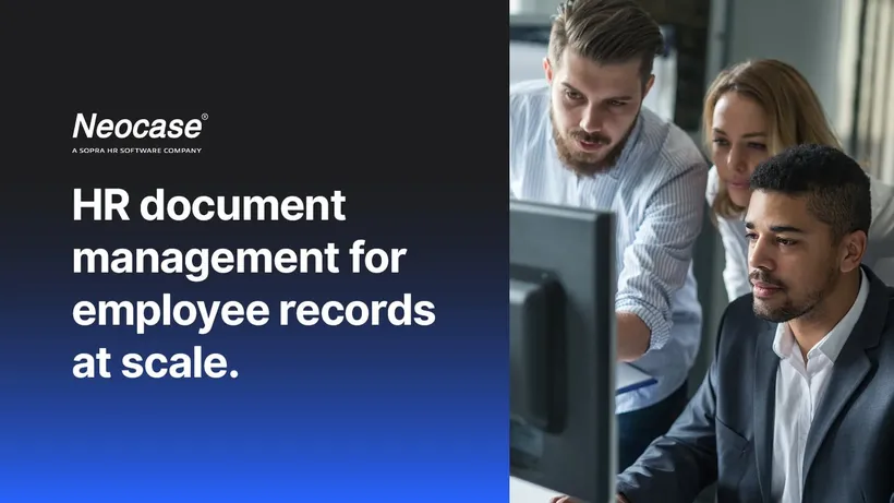 Neocase blog cover: HR document management
