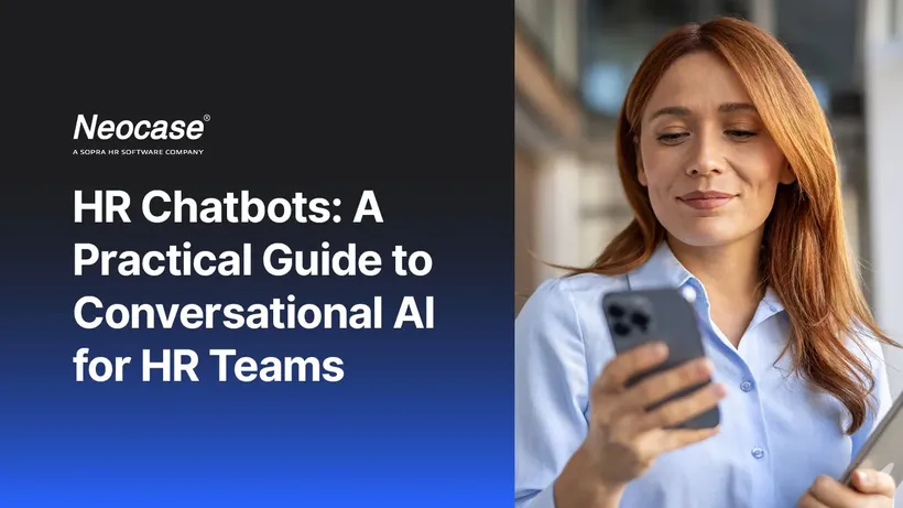 Neocase blog cover: HR chatbots