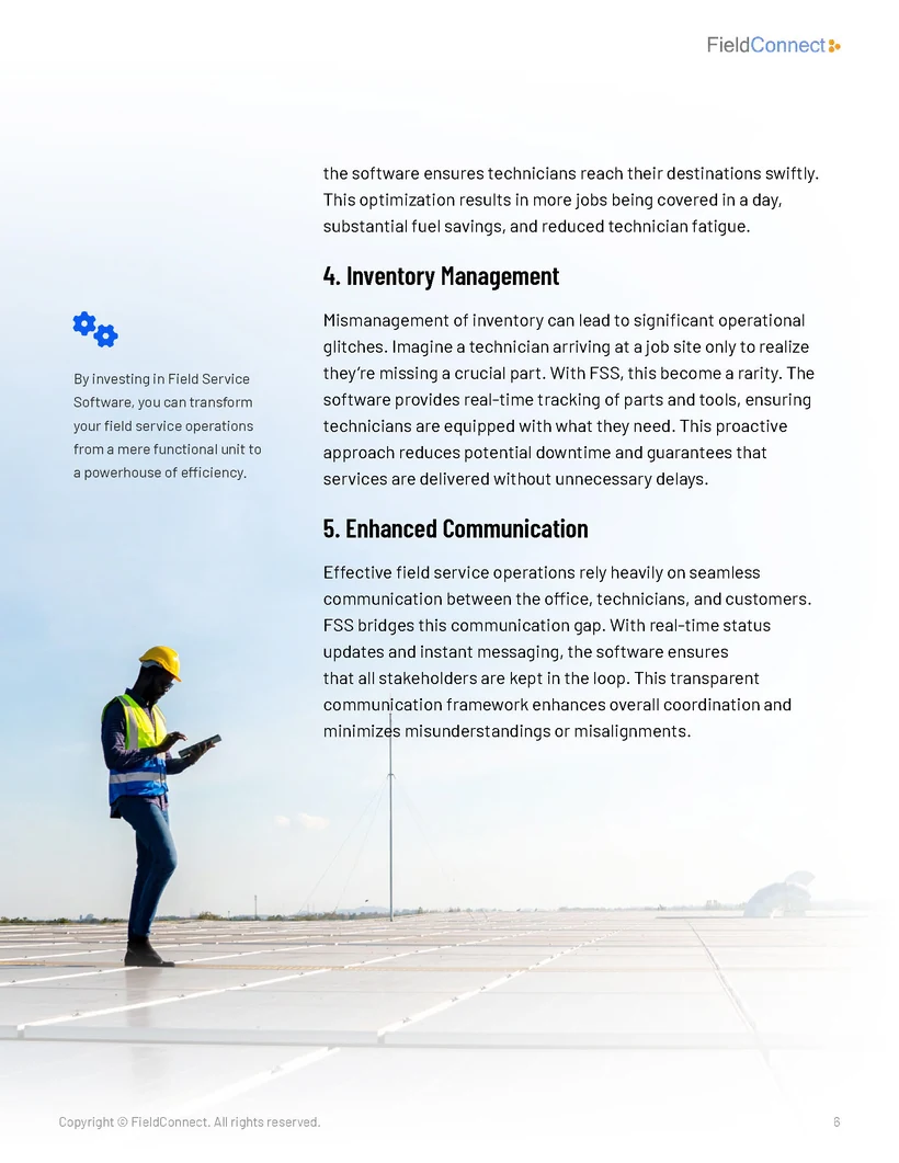 How Field Service Software Drives Revenue Growth, page, 6 of 9