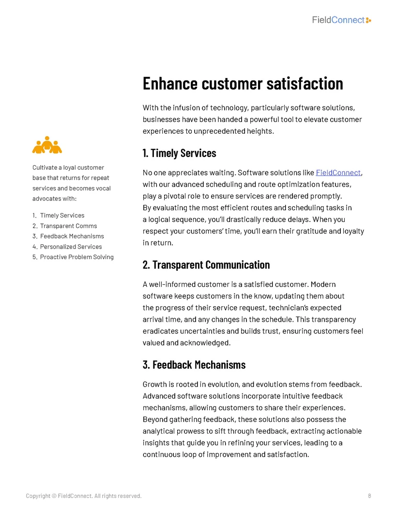 How Field Service Software Drives Revenue Growth, page, 8 of 9