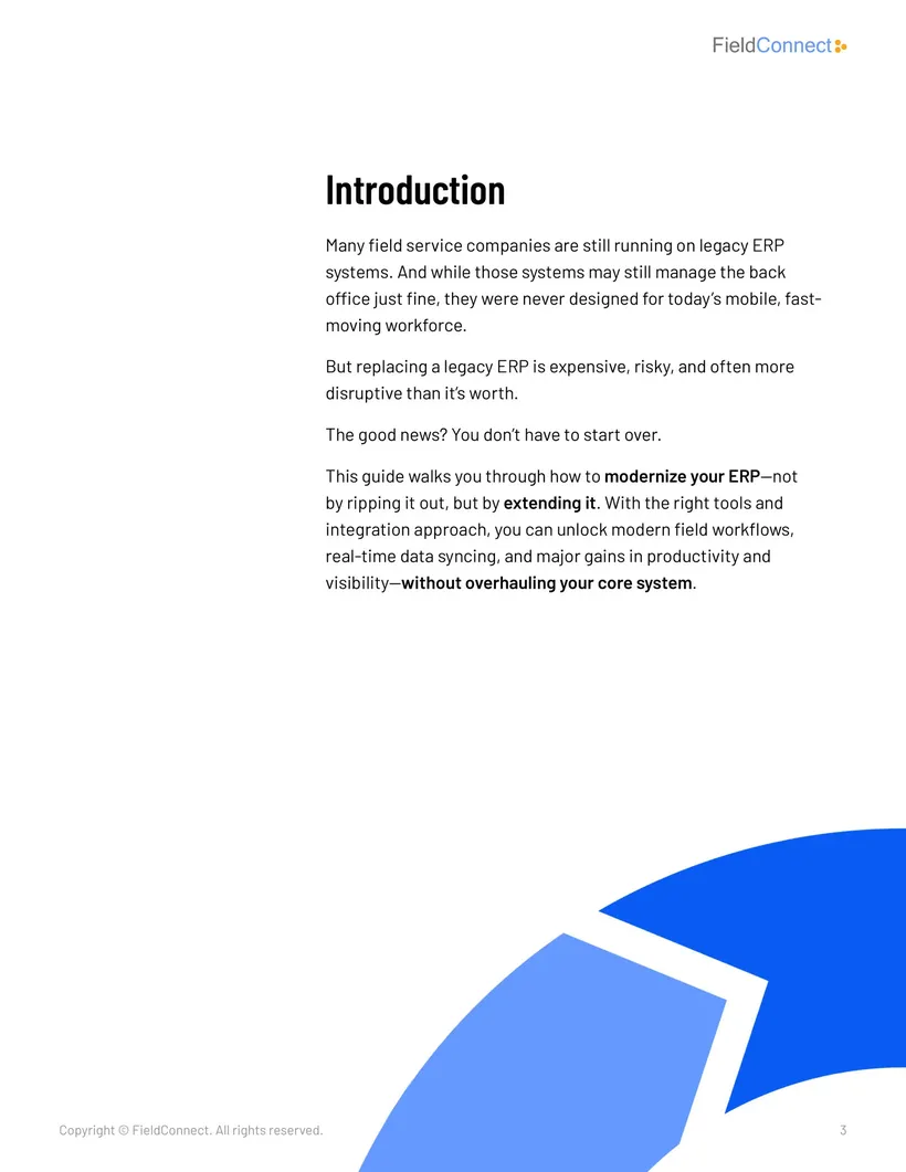 ERP Modernization Blueprint, page, 3 of 9